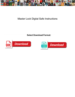 Master Lock Digital Safe Instructions Dvdram