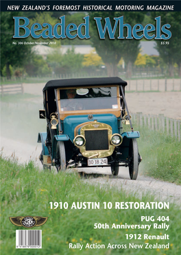 1910 Austin 10 RESTORATION Pug 404 50Th Anniversary Rally 1912 Renault