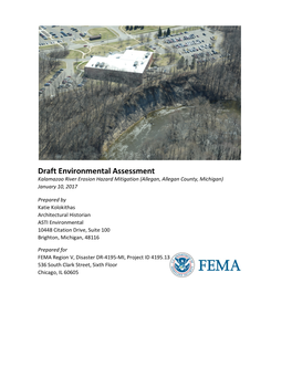 Draft Environmental Assessment, Allegan, MI Kalamazoo River