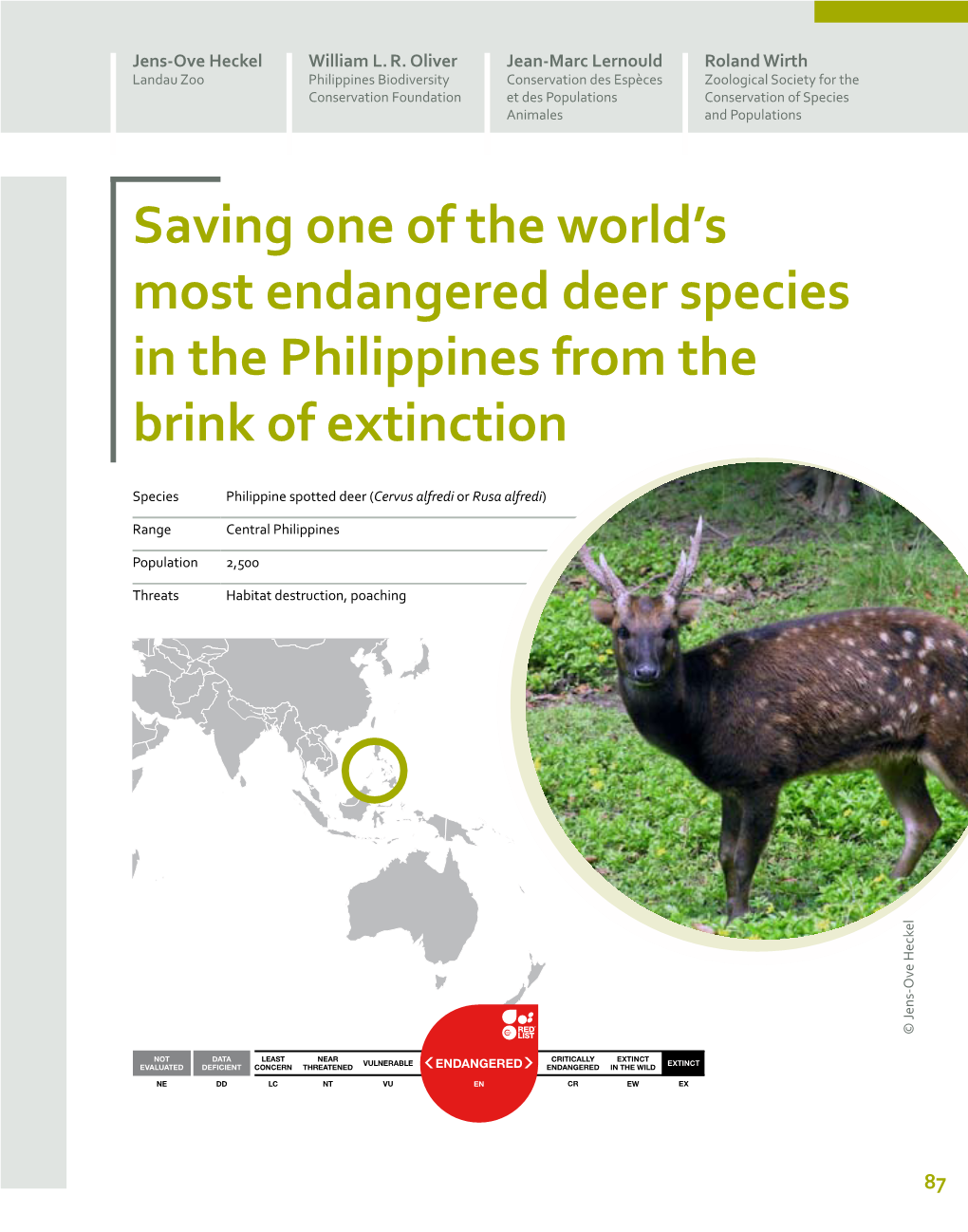 Saving One of the World's Most Endangered Deer Species in The