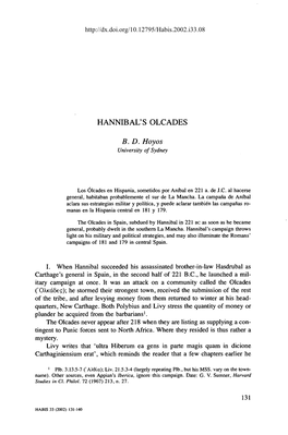 Hannibal's Olcades