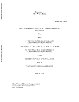 World Bank Document