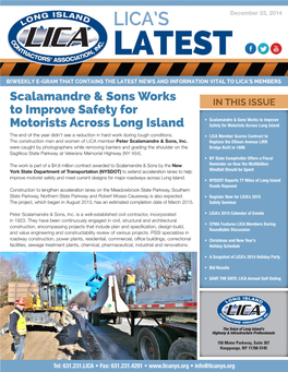 Scalamandre & Sons Works to Improve Safety for Motorists Across
