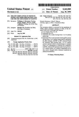 United States Patent (19) 11 Patent Number: 5,342,985 Herrmann Et Al