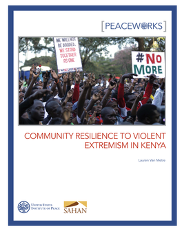 Community Resilience to Violent Extremism in Kenya