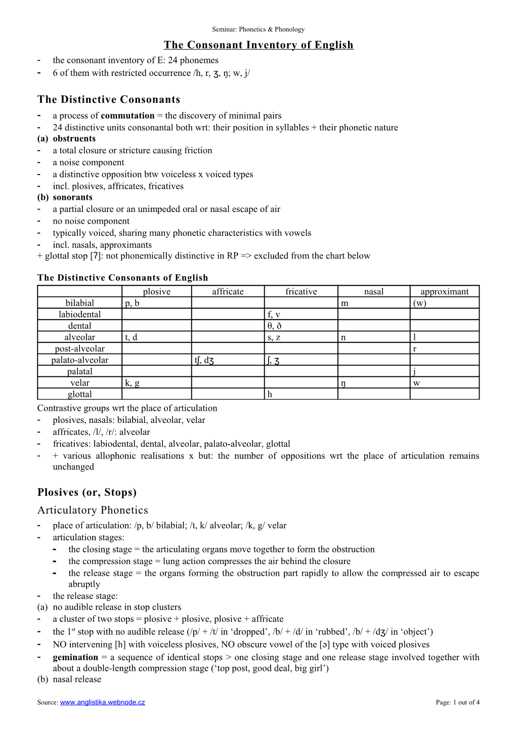 the-consonant-inventory-of-english-the-distinctive-consonants-plosives