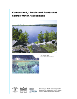 Cumberland, Lincoln and Pawtucket Source Water Assessment