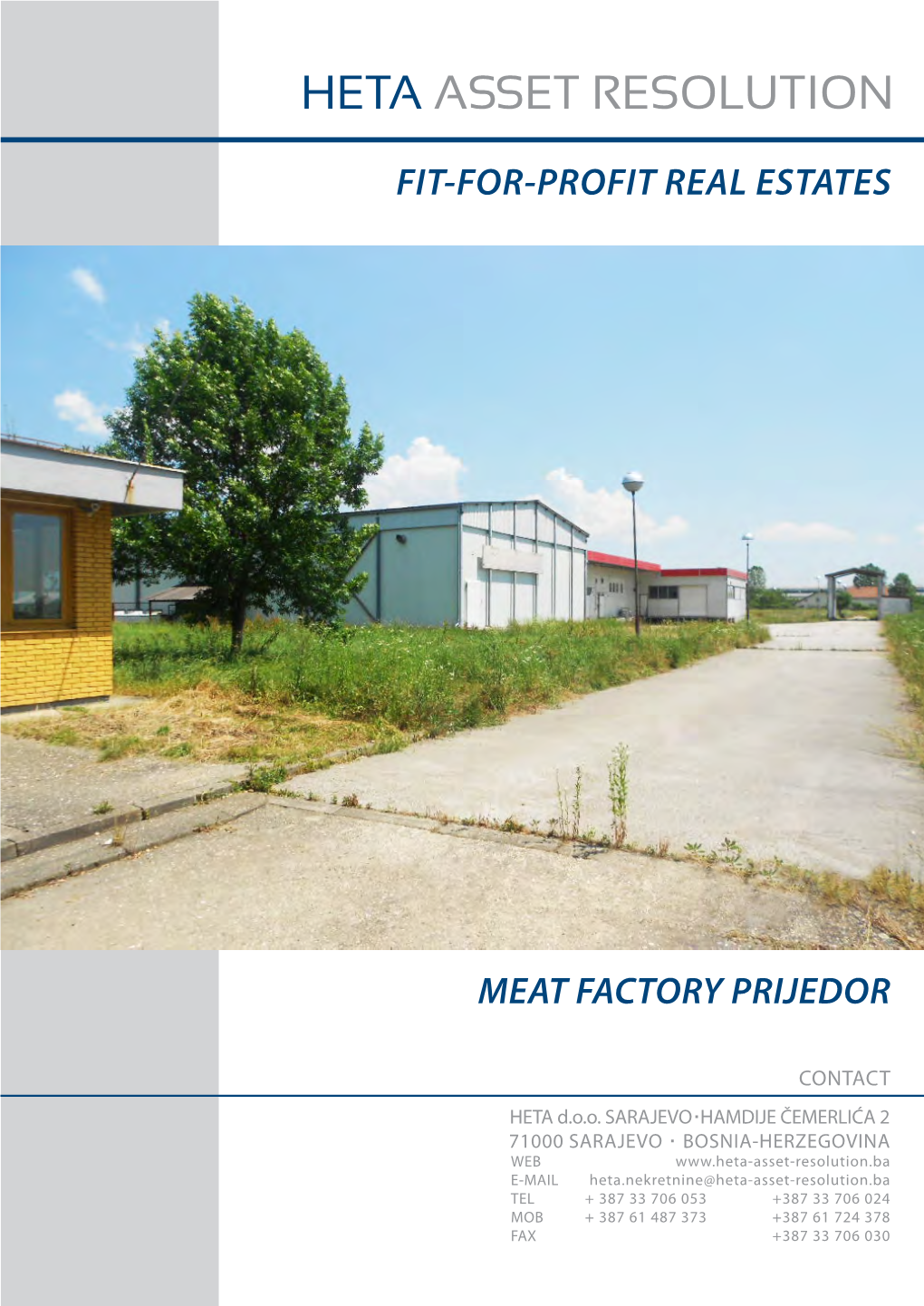 Meat Factory Prijedor Fit-For-Profit Real Estates