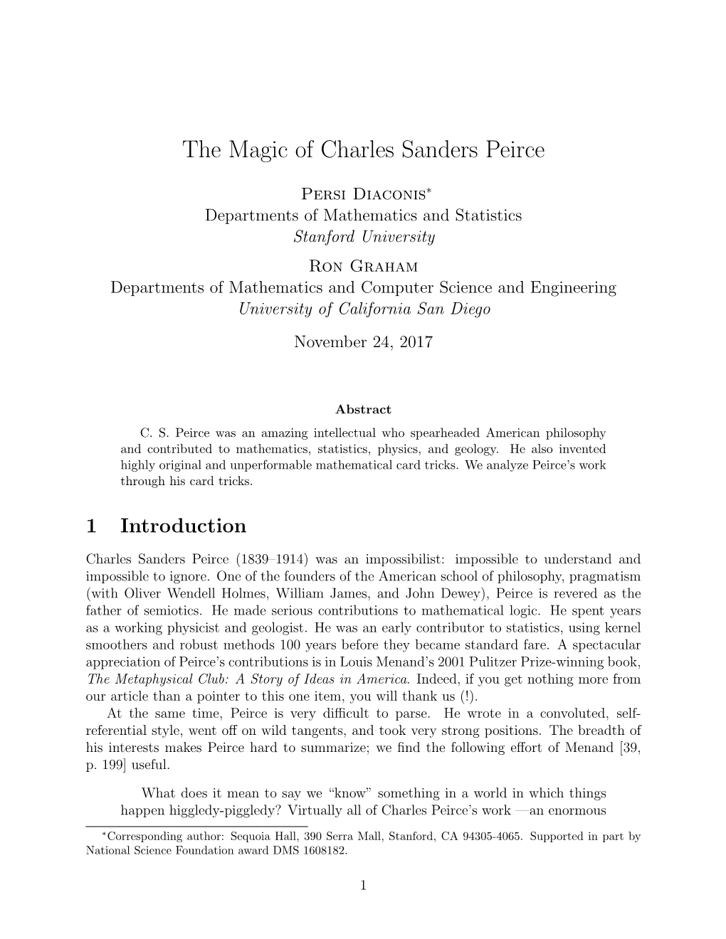 The Magic of Charles Sanders Peirce