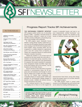 SFI Newsletter