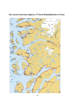 The Coastal Road (State Highway 17) from Holandsfjorden to Nesna