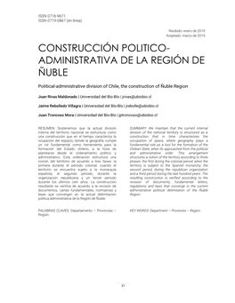 Administrativa De La Región De Ñuble