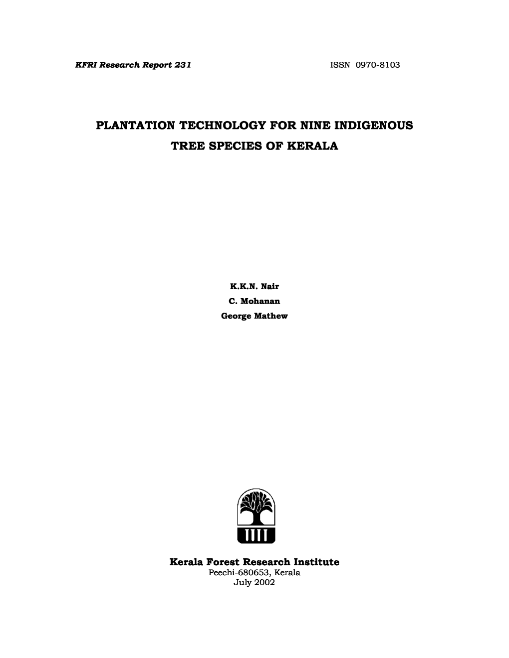 KFRI-RR231.Pdf