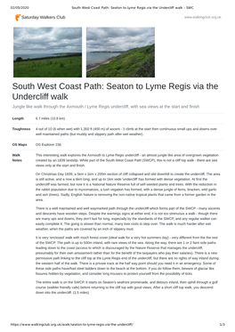 South West Coast Path: Seaton to Lyme Regis Via the Undercliff Walk
