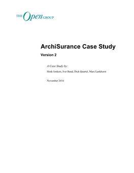 Archisurance Case Study Version 2