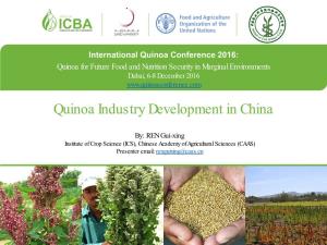 Quinoa Industry Development in China