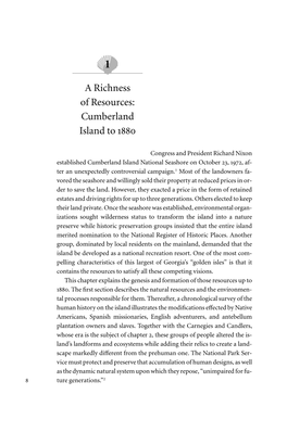 A Richness of Resources: Cumberland Island to 1880