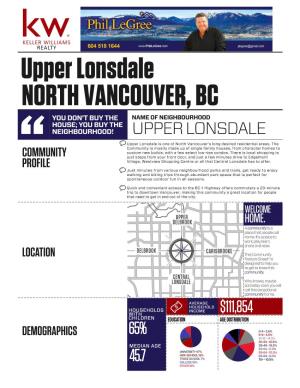 Upper Lonsdale Info 370 W Queens Rd North Vancouver