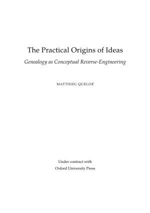The Practical Origins of Ideas