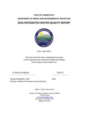 2016 Connecticut Integrated Water Quality Report