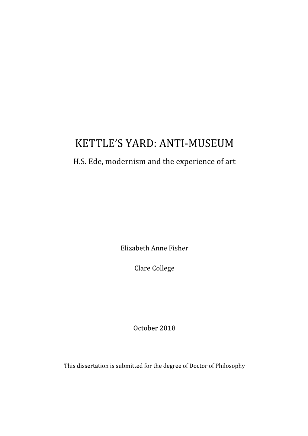 Kettle's Yard