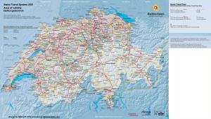Swiss Travel System Map 2021