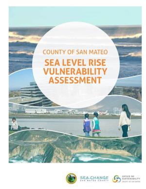 Vulnerability Assessment County of San Mateo Sea Level Rise Vulnerability Assessment