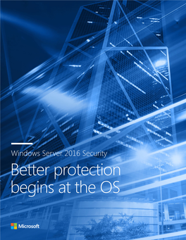 Better Protection Begins at the OS