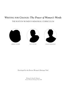 Writing for Change: the Power of Women's Words
