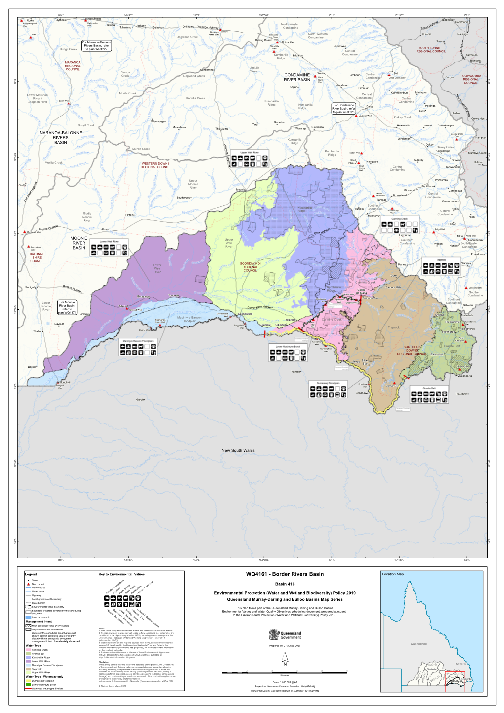 WQ4161 Border Rivers Basin Plan for Environmental Values and Water