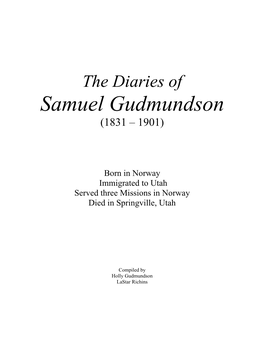 Samuel Gudmundson (1831 – 1901)