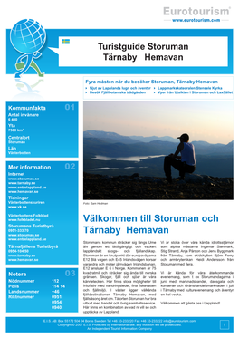 Turistguide Storuman Tärnaby Hemavan