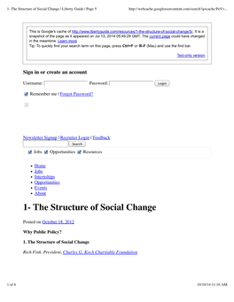 1- the Structure of Social Change | Liberty Guide | Page 5