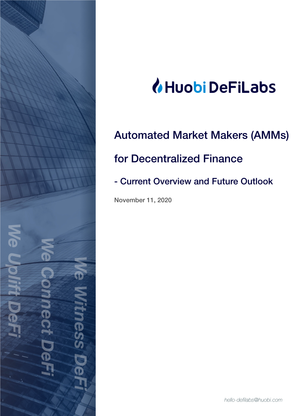 Huobi Defi Labs- Automated Market Makers (Amms)
