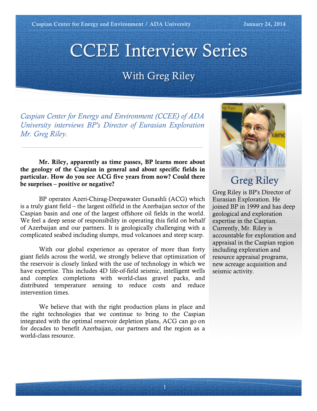 CCEE Interview Series