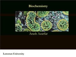 Biochemistry Arash Azarfar