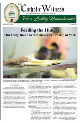 FEEDING the HUNGRY, Page 6 the 2 - Catholic Witness • September 14, 2018