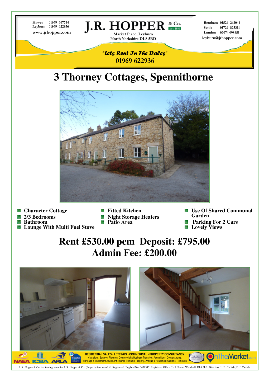 3 Thorney Cottages, Spennithorne