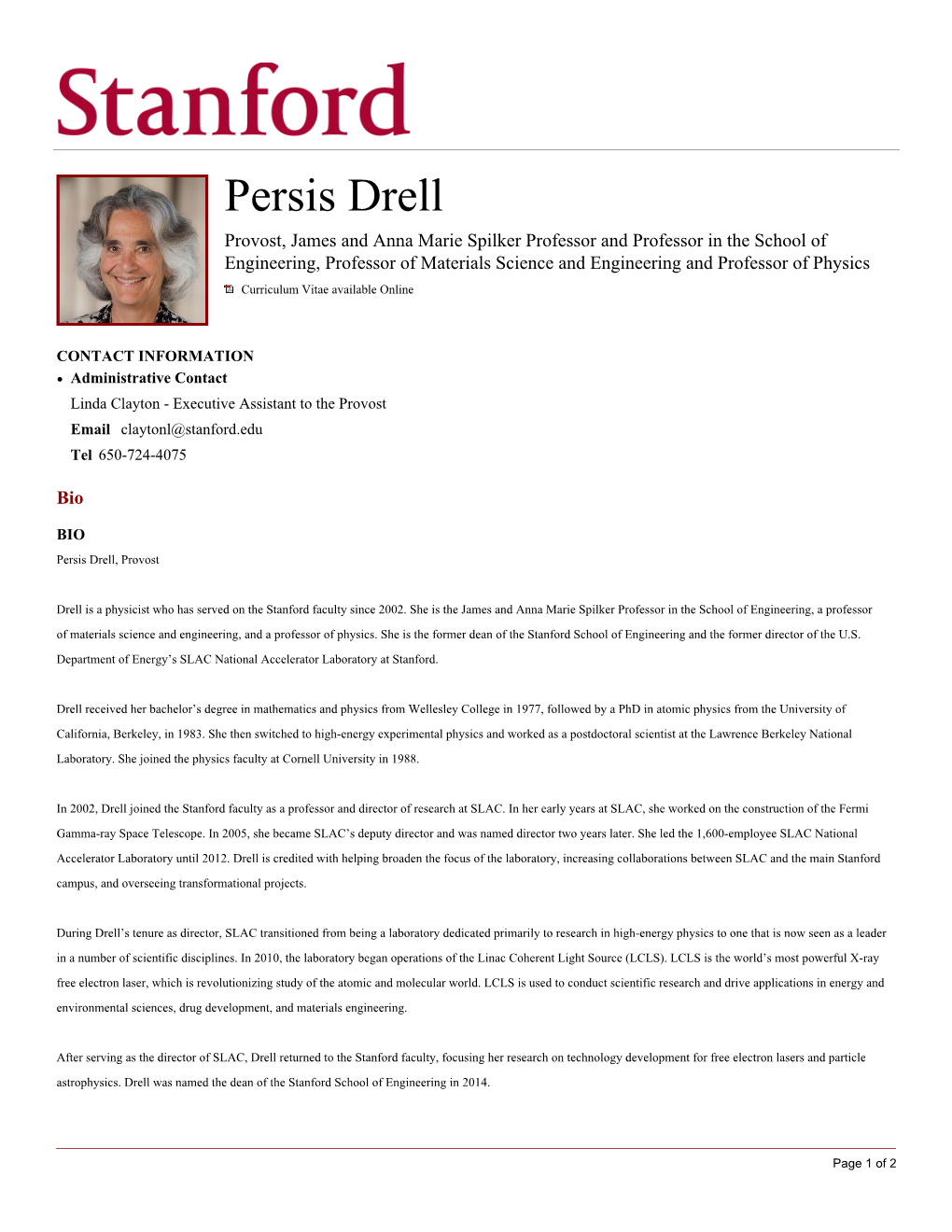 Persis Drell