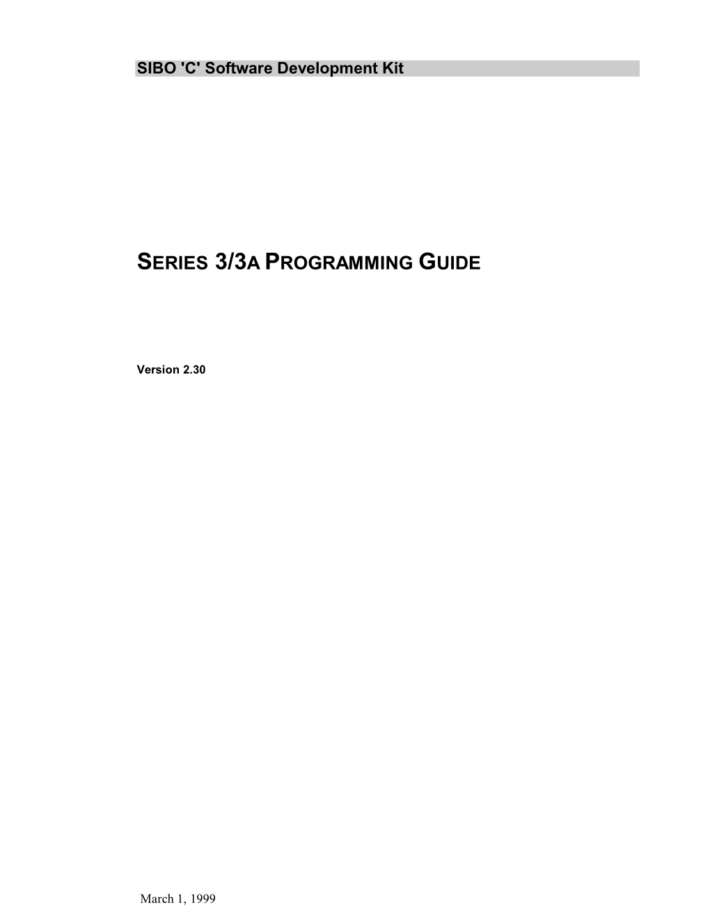 Psion Series 3/3A Programming Guide