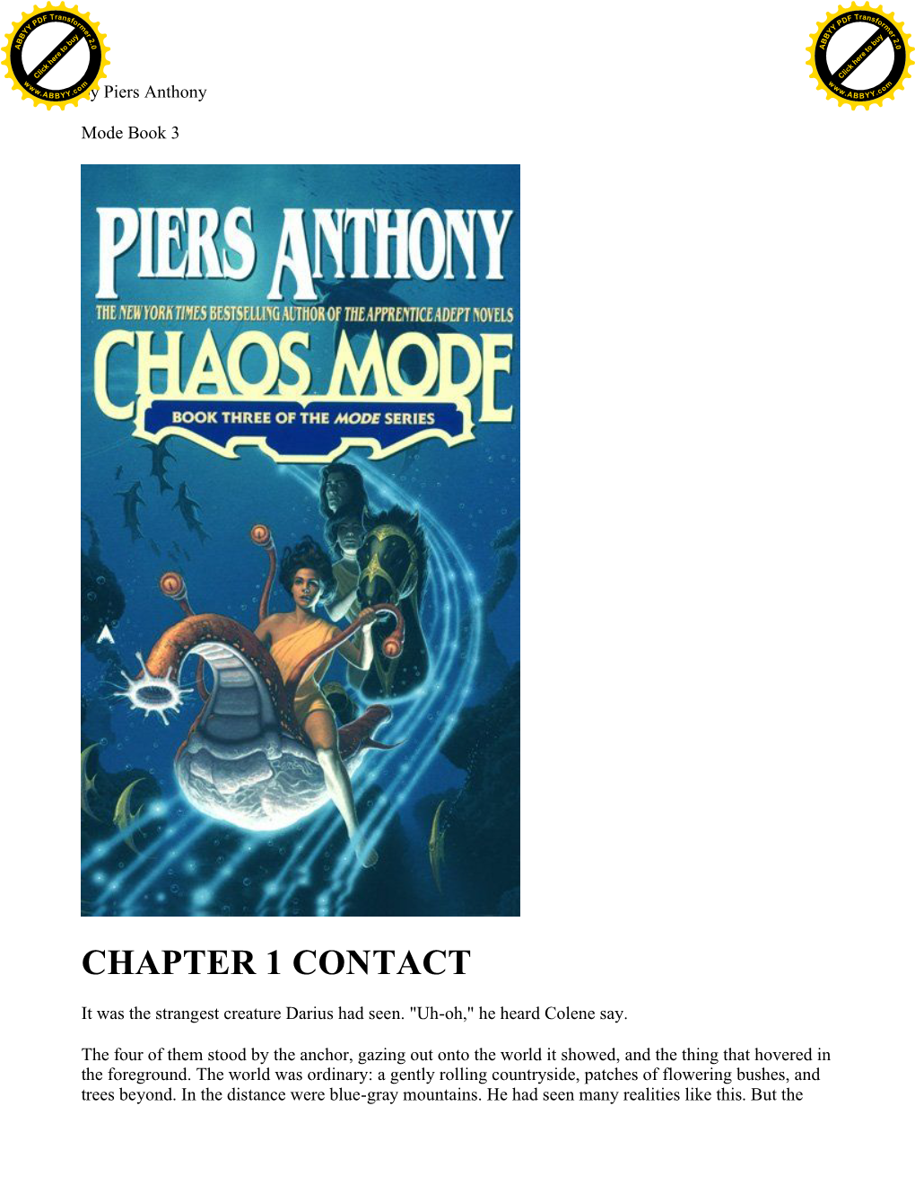 Chapter 1 Contact