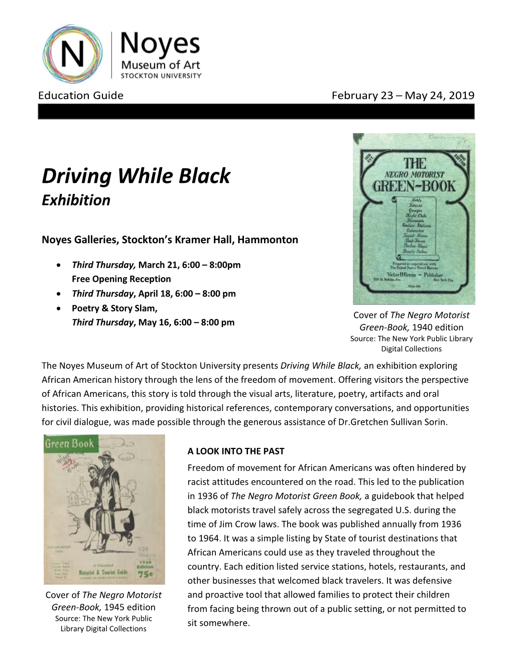 Driving While Black Exhibition