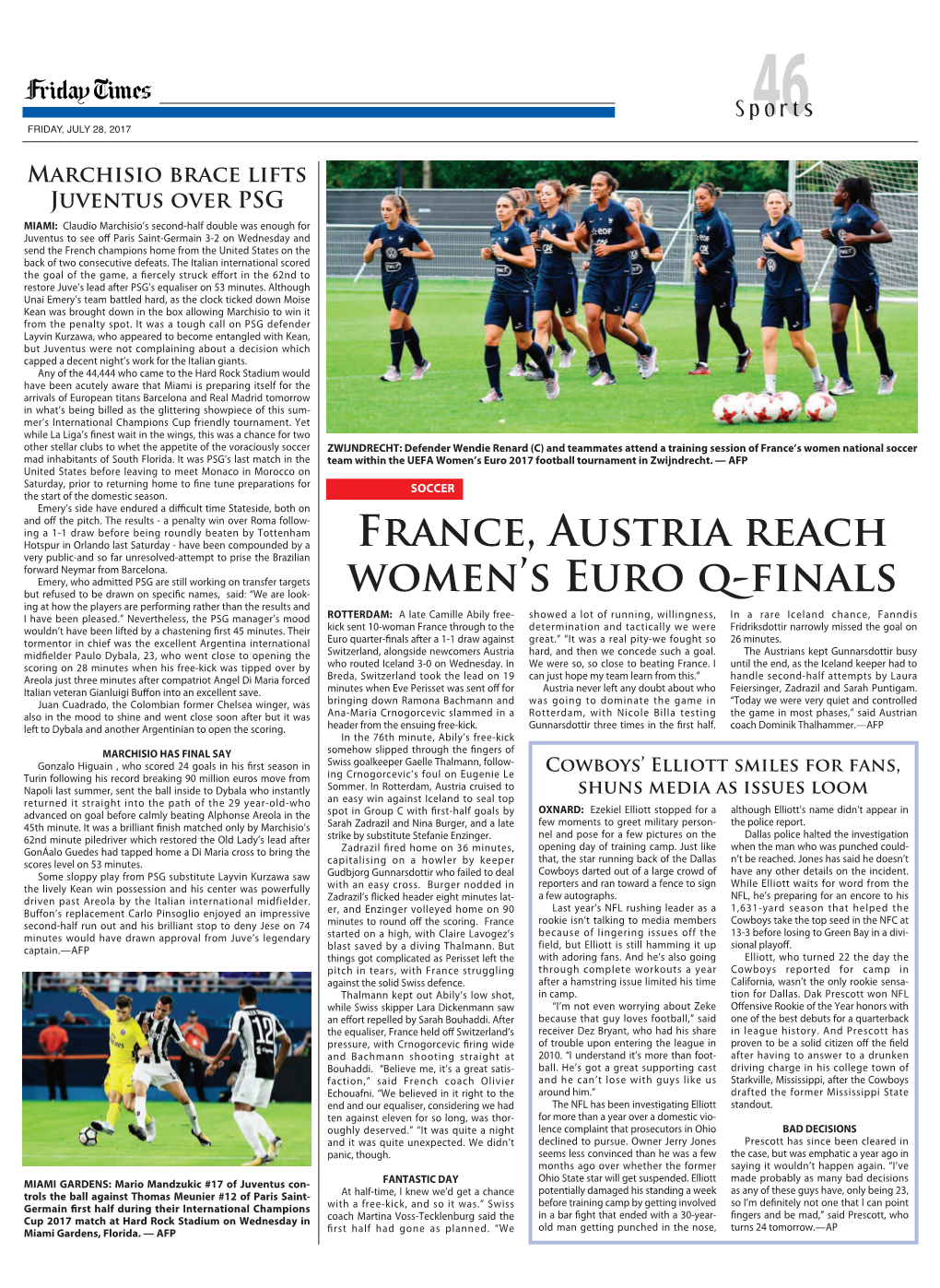 France, Austria Reach Women's EURO Q-Finals