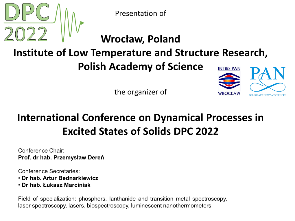 DPC 2022 in Wroclaw, Poland