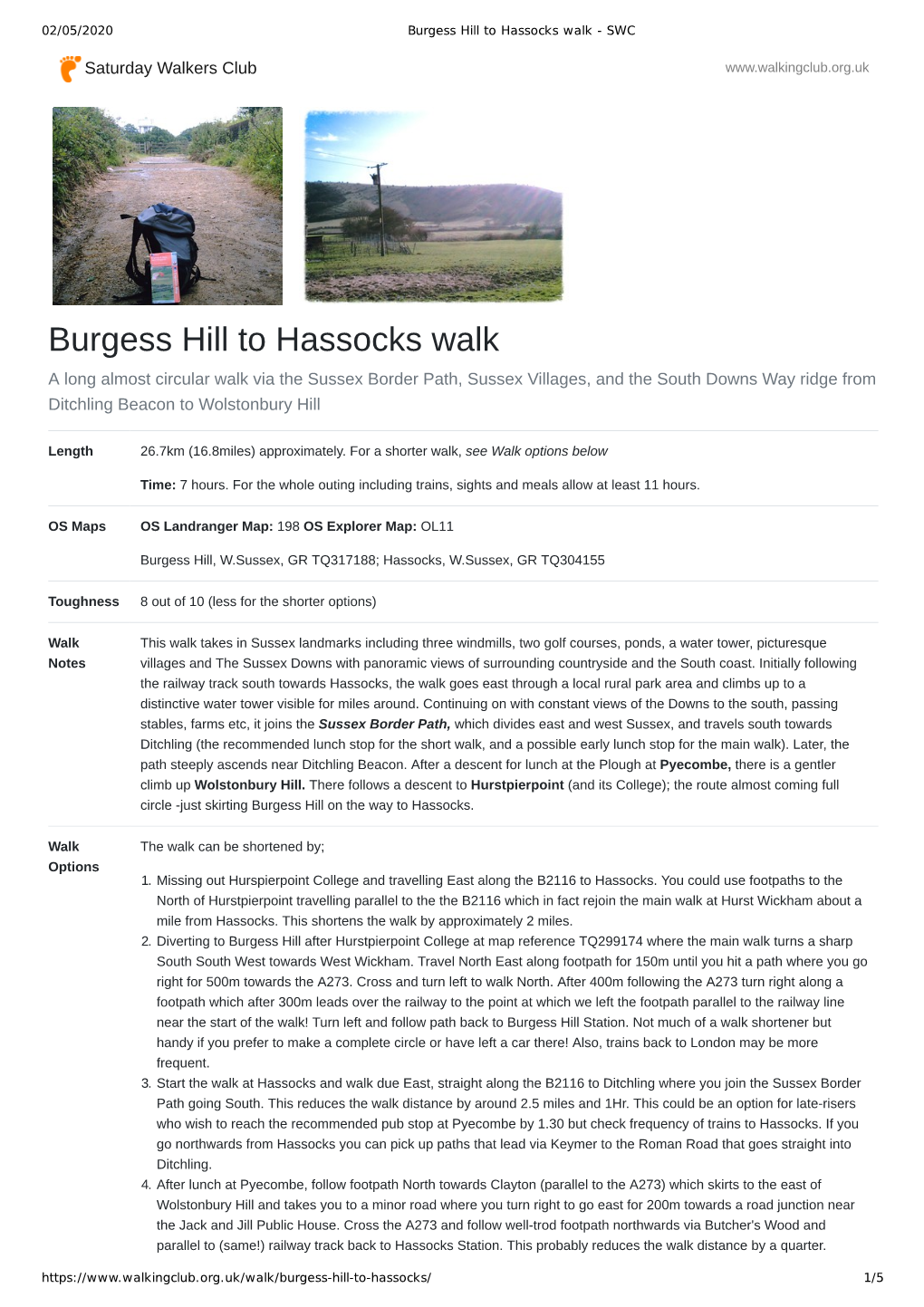 Burgess Hill to Hassocks Walk - SWC