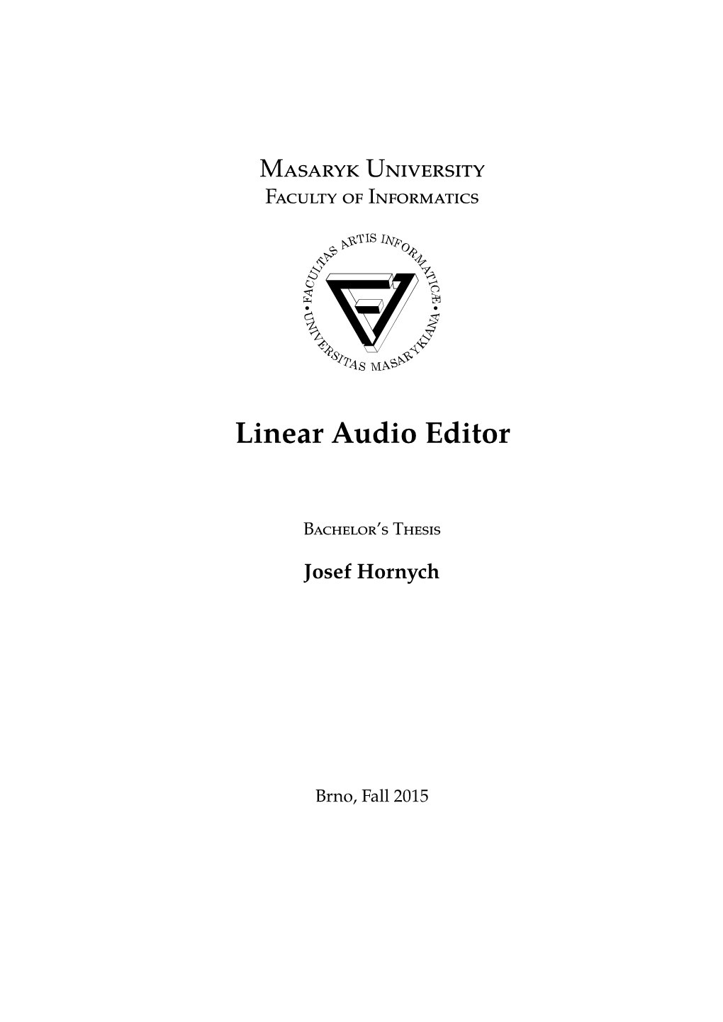 Linear Audio Editor