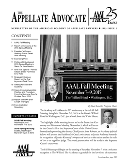 AAAL Fall Meeting