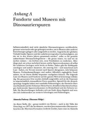 Anhanga Fundorte Und Museen Mit Dinosaurierspuren