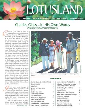 Charles Glass…In His Own Words INTRODUCTION by VIRGINIA HAYES