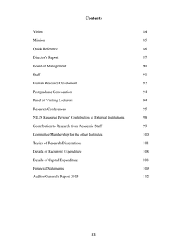 Annual Report of the National Institute of Library and Information Sciences